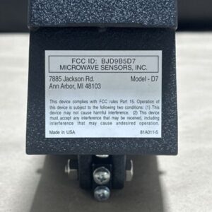 NEW OPEN BOX- Microwave Sensors D7N-1A VTD Overhead Door Sensor 370880 B Black - Image 7