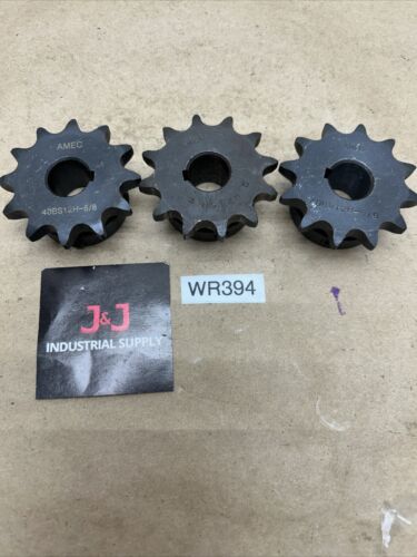 (3) 12 Tooth 5/8" Bore Chain Sprocket 40BS12H-5/8 Fast Shipping! + Warranty NNB Main Image