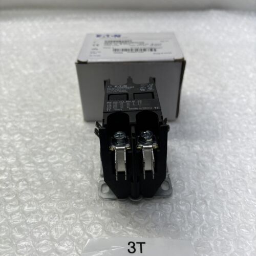 **Eaton C25BNB230T Definite Purpose Contactor 30A 600V 24VAC Coil 2 Pole # Main Image