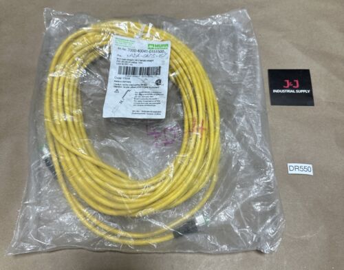 BRAND NEW- Murr Elektronik 7000-40041-0151500 M12 Male / M12 Female 15m WARRANTY Main Image