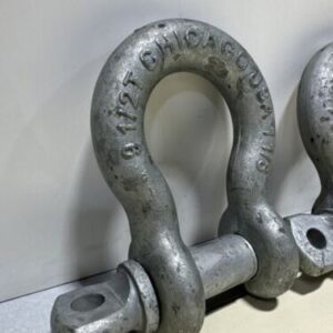 *NEW* Chicago 9-1/2 Ton Galvanized Steel 1-1/8" Shackle Clevis 9.5 (Qty Of 2) - Image 3