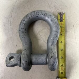 *NEW* Chicago 9-1/2 Ton Galvanized Steel 1-1/8" Shackle Clevis 9.5 (Qty Of 2) - Image 6