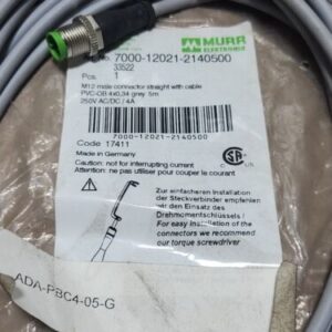 *NEW* [6] Murr Elektronik 7000-12021-2140500 M12 Connector Cable 5M + Warranty! - Image 5