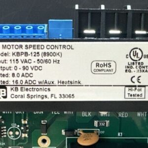 NEW OPEN BOX- KB Controls KBPB-125 8900K Reversing Control 3/4Hp 115Vac 0-90VDC - Image 9