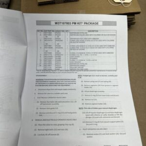 EVOQUA WATER TECHNOLOGIES W3T107803 (U26217) Preventive Maintenance Kit NNB - Image 8