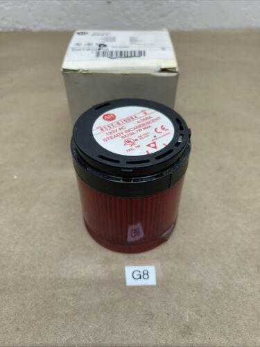 Allen-Bradley 855T-B10DN4 SER B Red Stack Light Fast Shipping! + Warranty Main Image