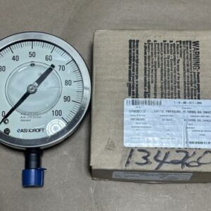 NEW IN BOX- ASHCROFT 45-1009-SL-04L-100# 4 1/2" Glycerin Filled Pressure Gauge - Image 3
