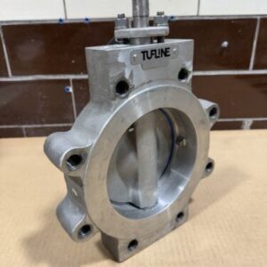 Tufline 321 ST2-N 6” Stainless Butterfly Valve 100PSI Shaft-17-4PH Seat-PTFE - Image 4