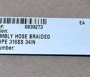 *NEW* Unbranded Braided Stainless Steel Flexible Hose 1" Pipe 316SS 34" Warranty - Image 2