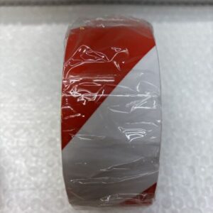 ** New ULINE 2" x 36 yds Heavy Duty Over laminated Tape Red/ White S-384 Qty 4# - Image 3