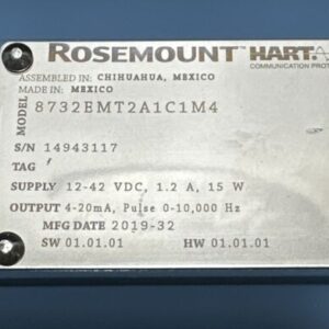 NEW NO BOX Rosemount 8732EMT2A1C1M4 12-42VDC, 4-20mA Pulse 0-10,000Hz + WARRANTY - Image 4