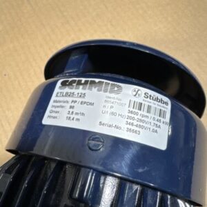 *NEW* Schmid ETLB25-125 Vertical Submersible Pump PP/EPDM 0.44kW 220/480V - Image 6