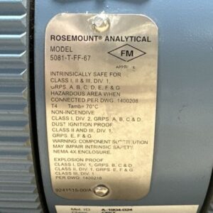 CLEAN PREOWNED- Rosemount Analytical 2-Wire Fieldbus 5081-T-FF-67 9-32 VDC 22mA - Image 8