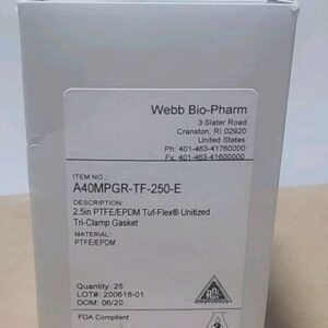 NEW [25] Webb Bio-Pharm A40MPGR-TF-250-E 2.5" PTFE/EPDM Tuf-Flex Gasket Warranty - Image 2