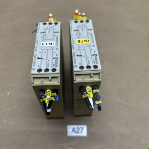 (2) Weidmüller Signal Converter, EMA/PT100/3 Plastic Cracked On Bottom Of (1) Main Image
