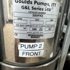 Goulds 3SVBK3 Vertical Pump 208-230/460V 3HP Warranty 🇺🇸 - Image 7