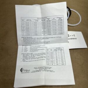 PBM CSTFG8-Z-1 CSTFG8 Z 1 SIZE 1-1/2" CS TFM VALVE REPAIR KIT NNB + Warranty - Image 6