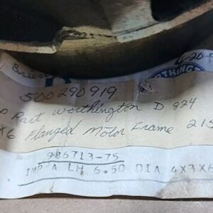 *PREOWNED* Worthington D824 986713-75 Impeller LH 6.5" 4x3x6 6-Vane + Warranty! - Image 2