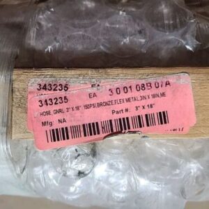 *NEW* Unbranded TCHB-300-BFLG-18 Bronze Metal Flex Hose 3"x18" 150Psi + Warranty - Image 4