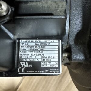 *NEW Grundfos CRK8-30 U-W-A-AUUV Model B42Z98103 Coolant Pump 3HP 53GPM - Image 9