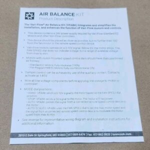 *NEW* Loren Cook 132088 Vari-Flow Remote Control Air Balance Kit + Warranty! - Image 8