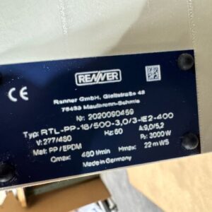 *NEW* Renner Vertical Centrifugal Immersion Pump RTL-PP-18/500-3,0/3-IE2-400 3kW - Image 8