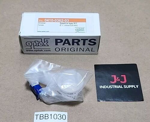 *NEW* GENUINE Optek 0410-0362-03 Sapphire Sight Glass 3CT F=min 9.0mm + Warranty Main Image