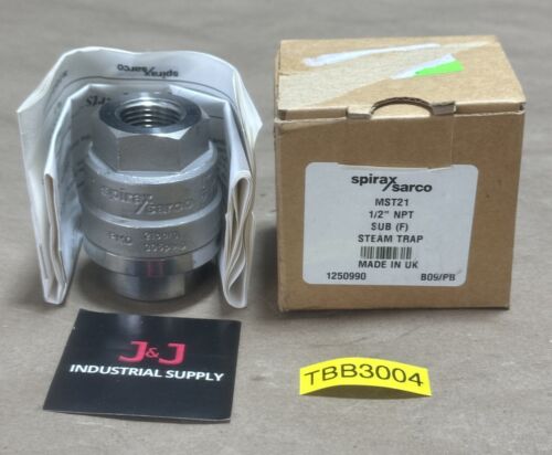 NEW- Spirax Sarco 1250990 MST21 1/2"NPT SUB (F) Steam Trap 25BARG/362PSIG 🇺🇸 Main Image