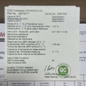 Mettler-Toledo CO2 Sensor InPro 5000i/12/220 ISM Probe 30019005 || WARRANTY 🇺🇸 - Image 4