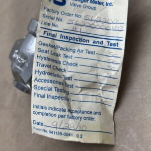 NEW- Badger Meter Research Control Valve 1002GCN36SVCSDEP36 3-15PSIG || WARRANTY - Image 7