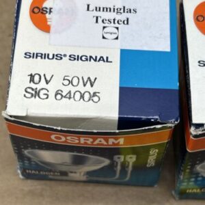 (2) OSRAM Halogen Sirus SiG 64005 10v 50w NIB Fast Shipping! + Warranty - Image 3