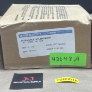 NEW OPEN BOX- Ashcroft 45-1279AS-04L-30# 4-1/2β Face X 1/2β Conn 0-30PSI πΊπΈ - Image 1