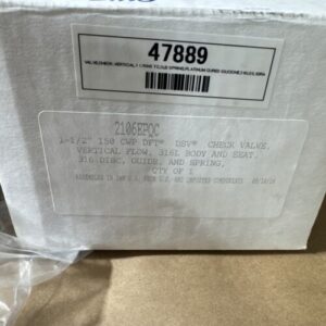 New DFT Sanitary Check Valve 2106EP QC 1-1/2" 150CWP 316L Vert Flow Warranty - Image 2