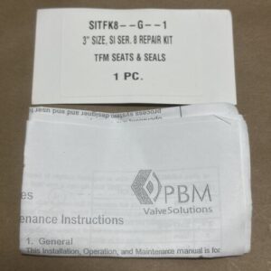 NEW SURPLUS- PBM SITFK8–G—1 3” SI Ser. 8 Repair Kit TFM Seats & Seals + WARRANTY - Image 2