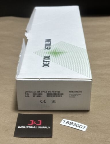 NEW IN BOX- Mettler Toledo Pressurized Process PH Electrode 405-DPAS-SC-K8S/120 Main Image