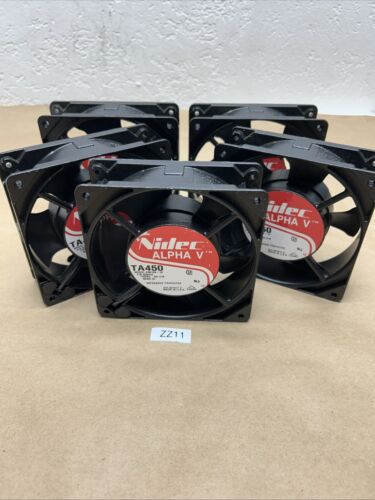 (5) NIDEC ALPHA V TA450 COOLING FAN A30108-10 PN930410 115V + WARRANTY Main Image