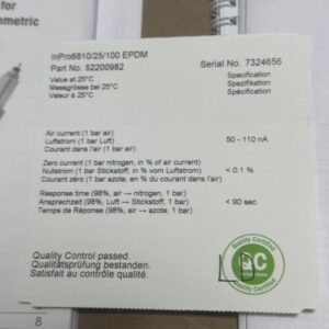 NEW IN BOX- METTLER TOLEDO 52200982 INPRO6810/25/100 EPDM PH Sensor + WARRANTY! - Image 4
