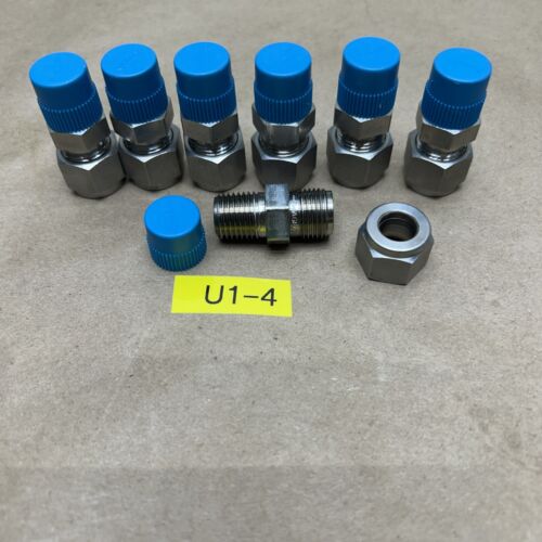 Swagelok 316 X GB Stainless Steel Fittings (Lot of 7) NNB Fast Shipping! Main Image