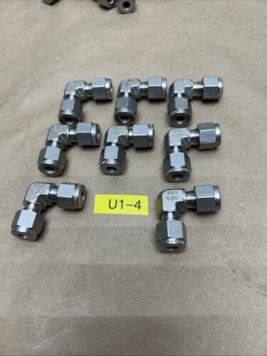 (8) SWAGELOK 316 VZV 90 Degree SERIES ELBOW FITTING 316 Main Image