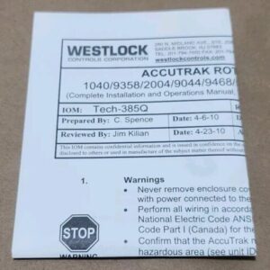 *NEW* Westlock Controls 9468NBY2A2M0600 Accutrak Rotary Actuator ๐บ๐ธ + Warranty - Image 8