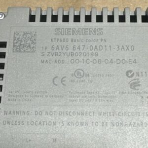 NEW SURPLUS- Siemens KTP600 Basic Color PN Touch Panel 6AV6 647-0AD11-3AX0 24VDC - Image 4