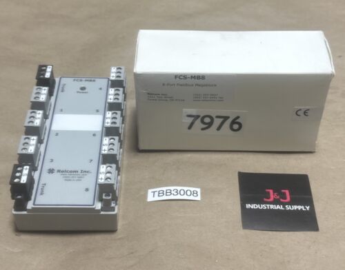NEW OPEN BOX Relcom 8-Port Fieldbus Megablock FCS-MB8 || FAST SHIPPED & WARRANTY Main Image