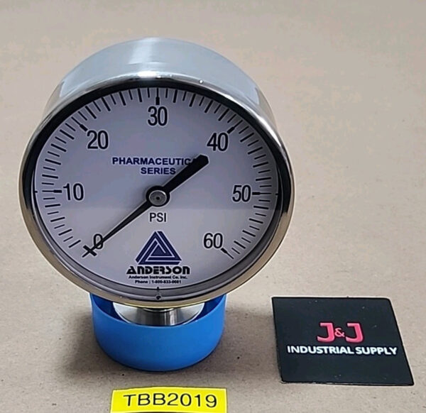 *NEW* Anderson EM069011621321A1000 Pharmaceutical Series Gauge 0-60Psi +Warranty Main Image