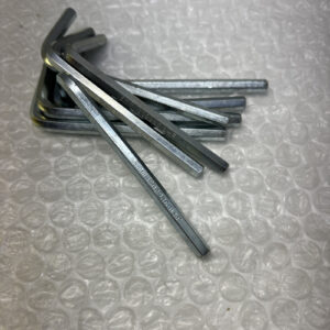 **Preowned 5mm Hex Allen Key, L-Wrench, ISO 2936 B+F Nickel Plated QTY 8 # - Image 5