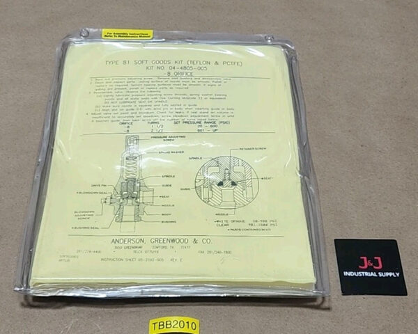 NEW Anderson Greenwood 04-4805-005 Type 81 Soft Goods Kit -8 Orifice + Warranty! Main Image