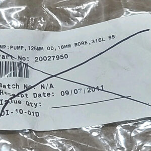*NEW SURPLUS* Fristam 485540-E4160 SS Pump Impeller 125mm 18mm Bore + Warranty! - Image 8