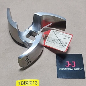 *PREOWNED* Tri-Clover 3 Vane Stainless Impeller 5-1/4” OD 3/4” Shaft + Warranty! - Image 1