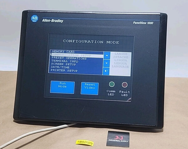 *PREOWNED* Allen-Bradley 2711-T10C10 /D Rev C PanelView 1000 FRN 4.41 + Warranty Main Image