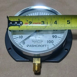 *NEW* Ashcroft 2071 Brass 4-1/2" Pressure Gauge 1/4" Npt Lower 100Psi + Warranty - Image 7