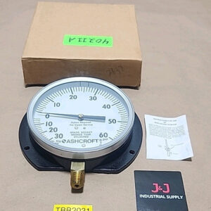 *NEW* Ashcroft 091-12 Brass 4-1/2" Pressure Gauge 1/4" Npt Lower 60Psi +Warranty - Image 1
